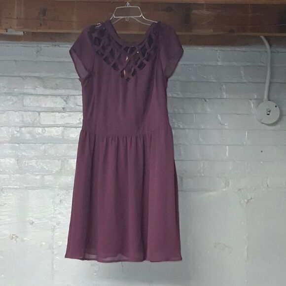 Xhilaration Purple Lattice Design Dress - Picture 1 of 3